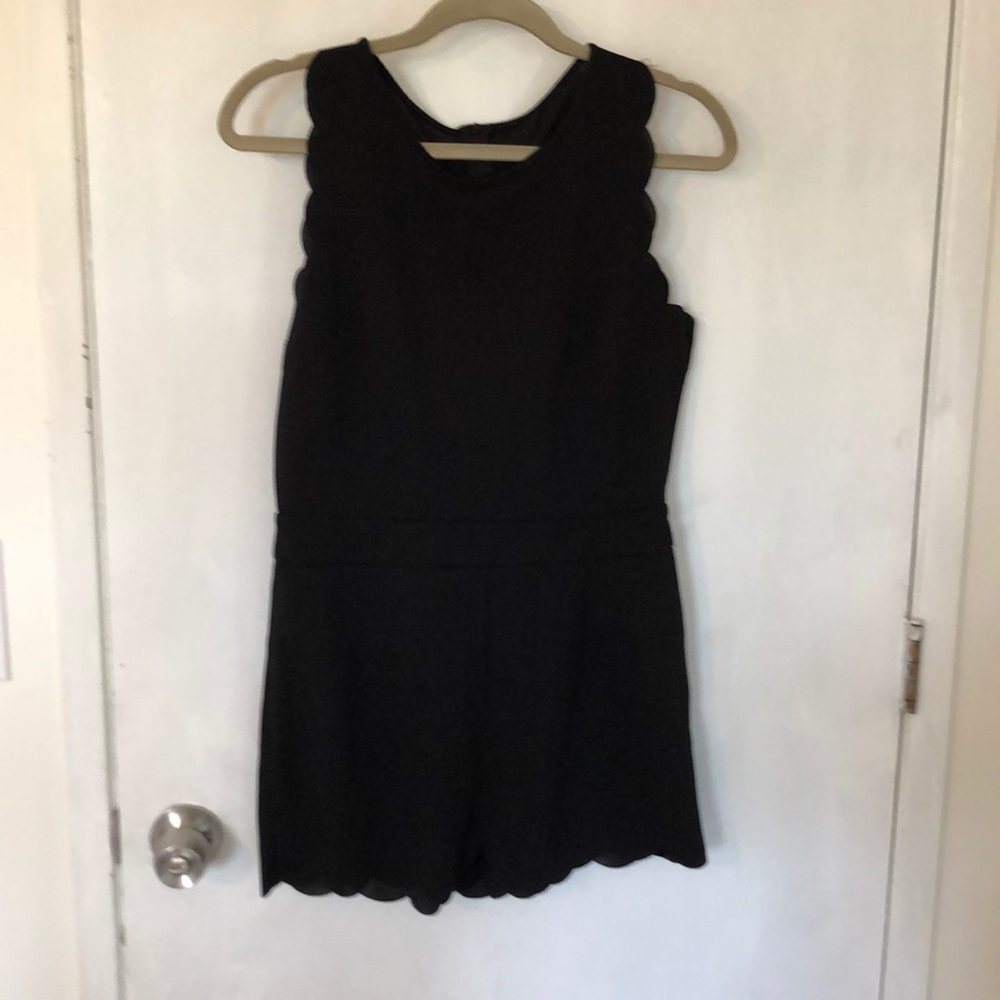 Adorable scalloped edge romper